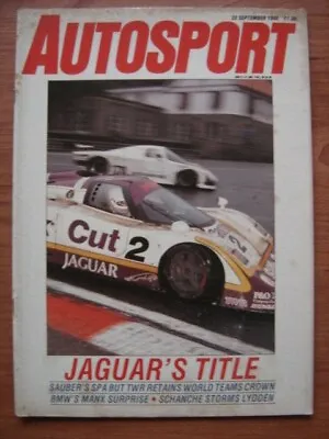 Autosport September 1988 Manx Rally Spa Wsc Lydden Hill Rallycross Heini Mader  • £4.20