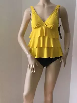 NEW MAGICSUIT By Miraclesuit Tankini Top Summer Yellow (Size 8) - $150 • $39.95