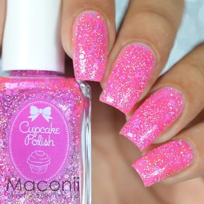 Cupcake Polish - Queen Of Ice Cream - Pink Glitter Holo Nail Polish [LE] • $24.95