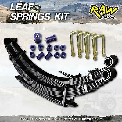 Raw 4x4 Rear 40mm Lift MD Leaf Springs Kit For Nissan Frontier Navara D21 D22 • $757.95