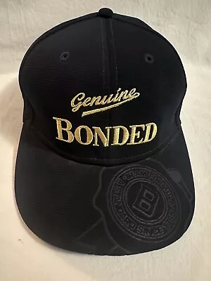 Jim Beam Genuine Bonded Adjustable Hat Cap Navy Blue & Gold Preowned Free Post • $25