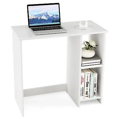 $79.95 • Buy Giantex 80cm Computer Desk Home Office Study Writing Desk W/ 2 Compartments