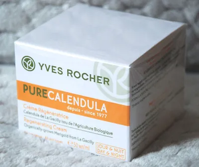 YVES ROCHER SALE!! Pure Calendula DAY/NIGHT Regenerating Cream 50ml BN!Sealed! • £15.99