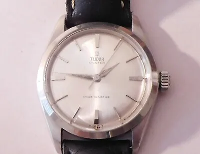 Men's Stainless Tudor Oyster 17 Jewel Manuel Wind Wristwatch-dated For 1965 • $895