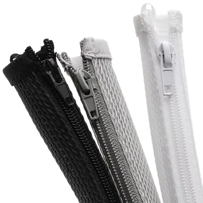 Nylon Flexible 120CM Cable Wire Zipper Sleeve Cover Cable Management Organizer • £2.99