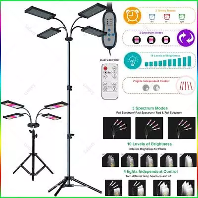 £3.89 • Buy LED Grow Light Plant Growing Lamp Lights for Indoor Plants Veg Lamp w/ Stand UK