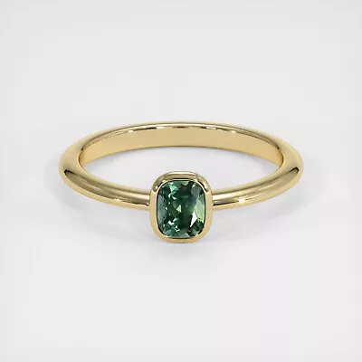 Montana Cushion Green Sapphire 18K Yellow Gold Ring 0.75CT • $2440.30