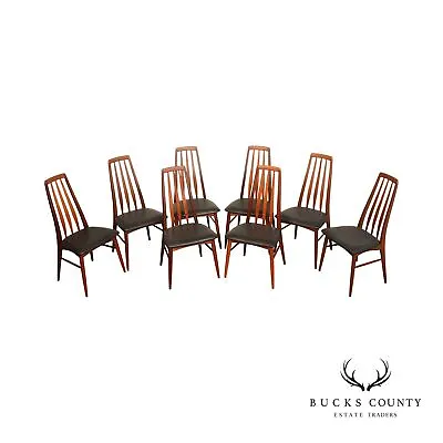 Niels Kofoed Danish Modern Set Of Eight Teak 'Eva' Dining Chairs • $3795