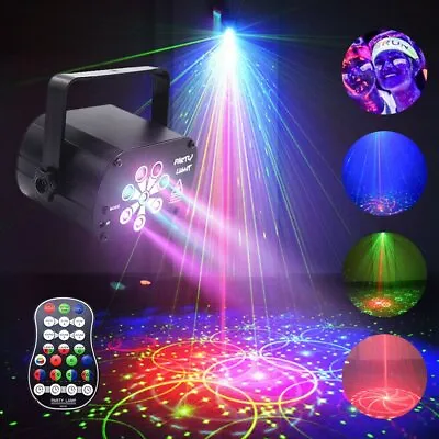 £13.99 • Buy 240 Pattern LED RGB Laser Projector UV Stage Lighting Party Bar DJ Disco Lights