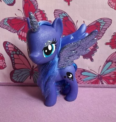 My Little Pony G4 Rare Alicorn 6  Sparkling Princess Luna With Glitter. No Marks • £25