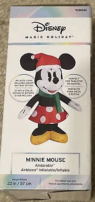 Disney 1.9-ft Minnie Mouse Christmas Inflatable USB Or Battery • $18.99