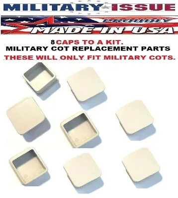 8 NEW STYLE Military Issue Military Cot End Or Feet Caps Parts  Aluminum Cots • $3.98