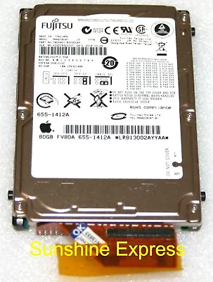 OEM Apple 655-1412A Fujitsu 80GB IDE 2.5  Hard Drive MHW2080AT CA06821-B30900AP • $24.99