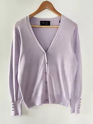 DECJUBA Size L Lilac Boxy Knit Cardigan • $19.50