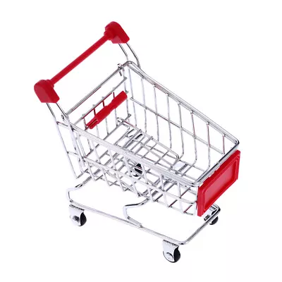 Mini Shopping Cart Cute Metal Trolley Pet Bird Parrot Parakeet Conures Toy F2S8 • $9.69