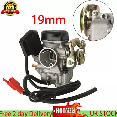 19mm Bore Carb Carburetor Replace For GY6 50cc 100cc 139QMA 139QMB Scooter Moped • £16.89