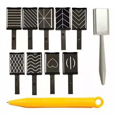 11pcs/set Nail Art Tool Magnet Pen For DIY  3D Magnetic Cats Eyes Polish UV Gel • $12.38