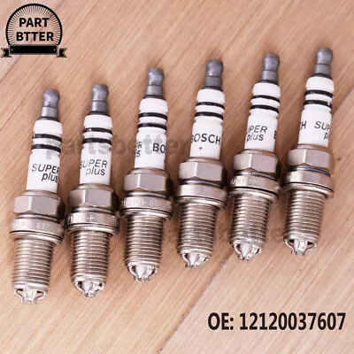 6x BKR6EQUP Double Platinum Spark Plugs 12120037607 For NGK BMW E39 E46 M54 3199 • $54.78