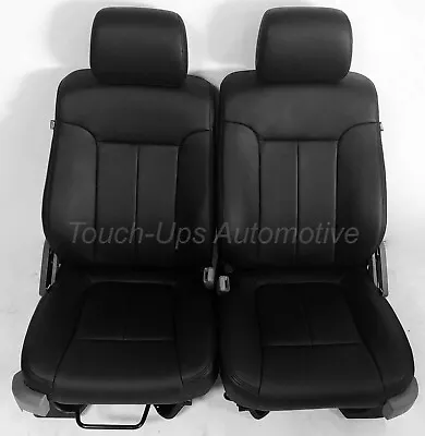 2013 2014 Ford F-150 XLT SuperCrew Black Leather Seat Cover Replacement 13 14 • $748.95