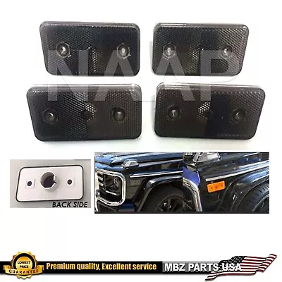 90-14 G550 Smoke Side Markers G-Class W463 G-Wagon 4 Lights Lamp G500 G55 Black • $39