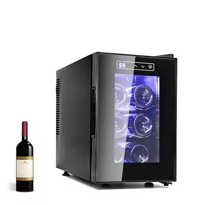 Wine Cooler Refrigerator 6 Bottle Wine Fridge Small Freestanding 6 Bottles • $133.28