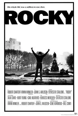 ROCKY Movie POSTER 27 X 40 Sylvester Stallone Talia Shire A • $24.94