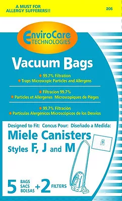 20 Miele FJM Allergen Canister 7291640 Vacuum Bags • $34.99