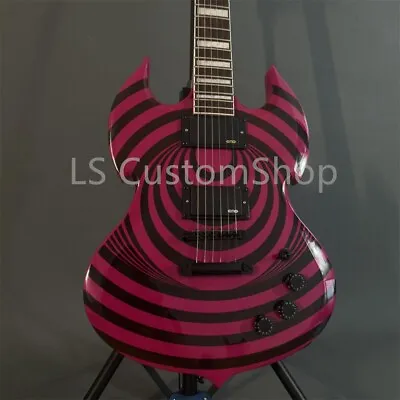 Zakk Wylde Purple Barbarian Electric Guitar Maple Neck Black Hardware Fast Ship • $239.40