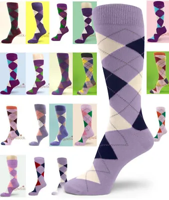 Shades Of PURPLE Men's Groomsmen's Dress Socks (Lavender Lilac Light Purple) • $9