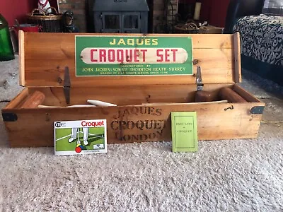 Jaques Adult Croquet Set In Box • £200