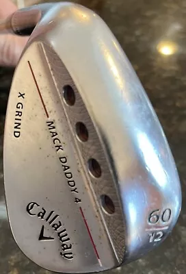 Callaway Mack Daddy 4  60* 12* Lob Wedge X Grind True Temper Steel Shaft LH • $39.99