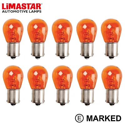 10 X 588 Amber Stop Indicator Bulbs 24v 21w BAU15S HGV Auto Truck Bulb PY21W • £6.95