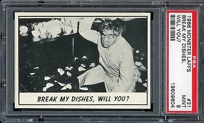 1966 Monster Laffs #31 Break My Dishes Will You? PSA 9 • $75