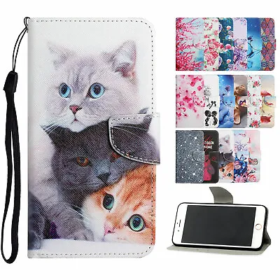 For Samsung Galaxy A14/A22/A32/A13/A53 5G Pattern Leather Wallet Flip Case Cover • $10.99