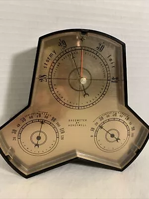 Vintage Barometer Thermometer Weather Station By Honeywell Type N9A USA • $18