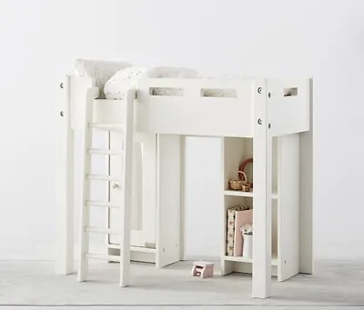 Pottery Barn Kids Hampton Doll Loft Bed ~ American Girl Dolls Shelves White • $79.99