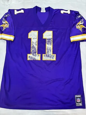 Daunte Culpepper Minnesota Vikings Jersey 2XL Mens Reebok XXL Distressed Vintage • $17.97