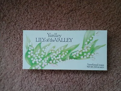 Yardley Lily Of The Valley 3 Perfumed Soaps.2.65oz. Each. Boxed.1980.Original. • £13.85