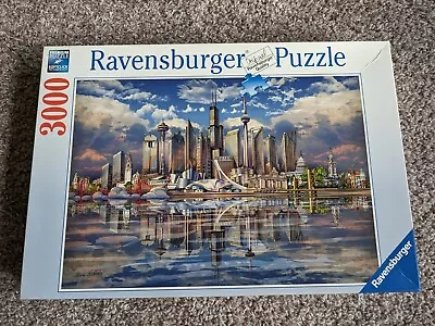 Ravensburger 3000 Piece Jigsaw Puzzle - North American Skyline (2015) 170661 • $23