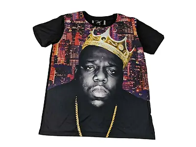 THE NOTORIOUS B.I.G. Big Face T-Shirt Sz Medium Biggie Smalls Rap Brooklyn NY • $14.22