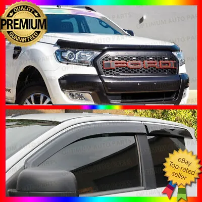 Bonnet Protector Weather Shield For Ford Ranger PX2 PX3 Extra Cab 2015-2022 • $129