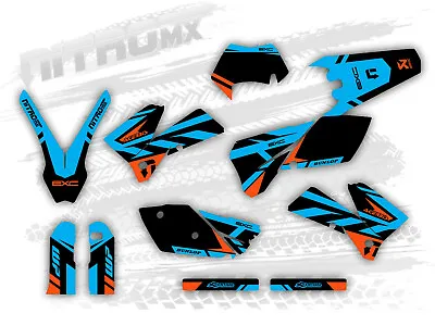 NitroMX Graphic Kit For KTM EXC EXC-F 125 250 300 450 525 2005 2006 2007 Enduro • $159.90