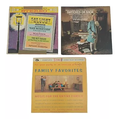 VINTAGE Lot Of 3 Classical 12  Vinyl Records Bach Gas Light Somerset Favorites • $25