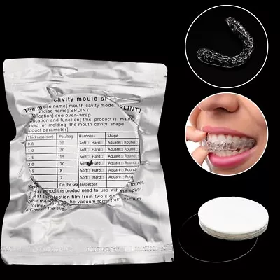 20PCS Dental Splint Thermoforming Material Soft For Vacuum Forming 1.0mm Round • $18.04