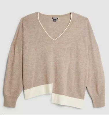 Brand New KAREN MILLEN Oversized Cashmere Blend Stepped Hem Jumper Size Small • £35