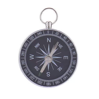  Mini Aluminum Alloy Camping Small Hiking Compass Keychain Outdoor Survival • $7.28
