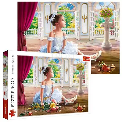 £7.64 • Buy Trefl 500 Piece Kids Large Little Ballerina Dancing Flowers Floor Jigsaw Puzzle