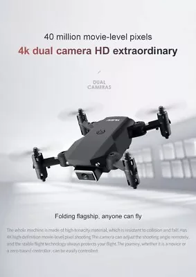 New Mini RC Drone 4K HD Camera WiFi Fpv Air Pressure Altitude Maintenance 15 Min • $48