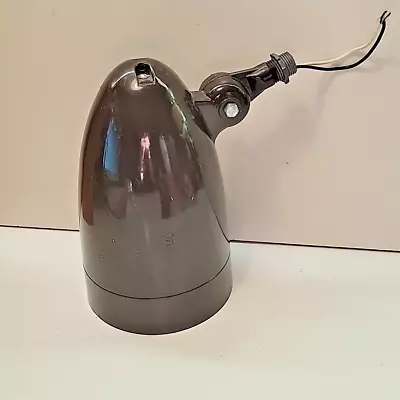 Vintage Metal Bullet Lampholder Outdoor Light Fixture Brown Philips Flood Bulb • $49.99