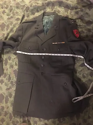 Ww 2 Usmc Officers Gaberdine Jacket Sterling Lt 3rd Marine Div Ega Ribbons Large • $150